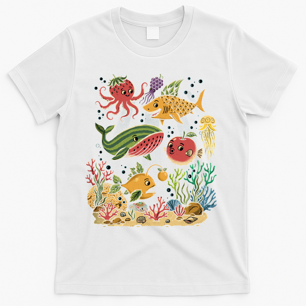 Fish Swiming Fruit T-Shirt product image 1