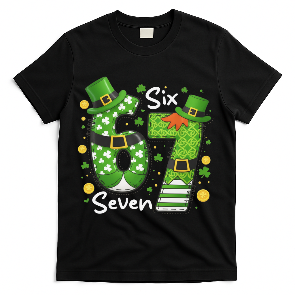 Funny St Patrick's Day 67 Meme T-Shirt product image 2