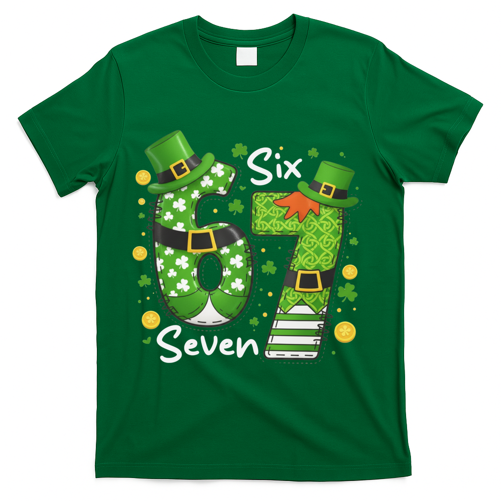 Funny St Patrick's Day 67 Meme T-Shirt product image 4
