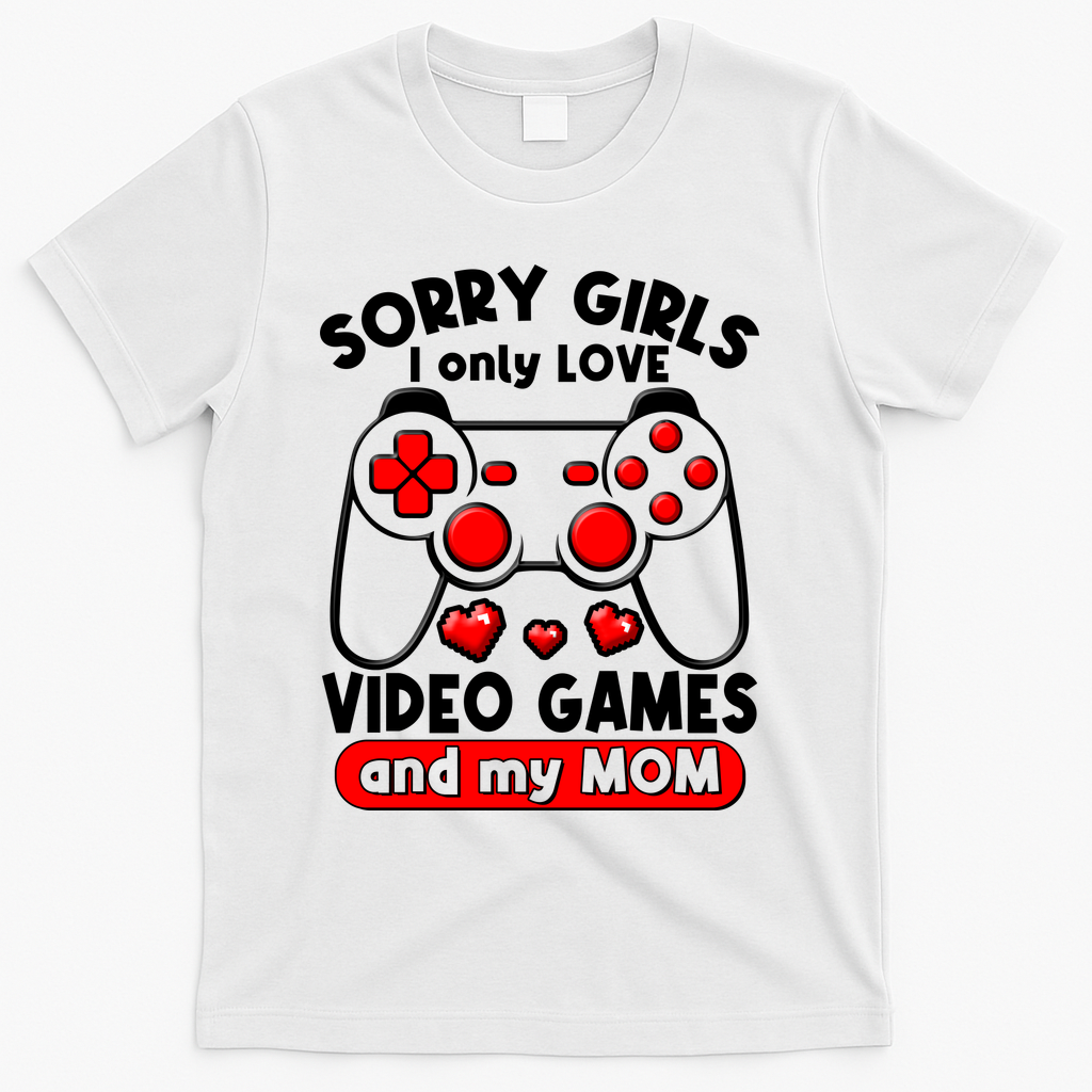 Funny Valentines Day Sorry Girls I Only Love Video Games product image 1