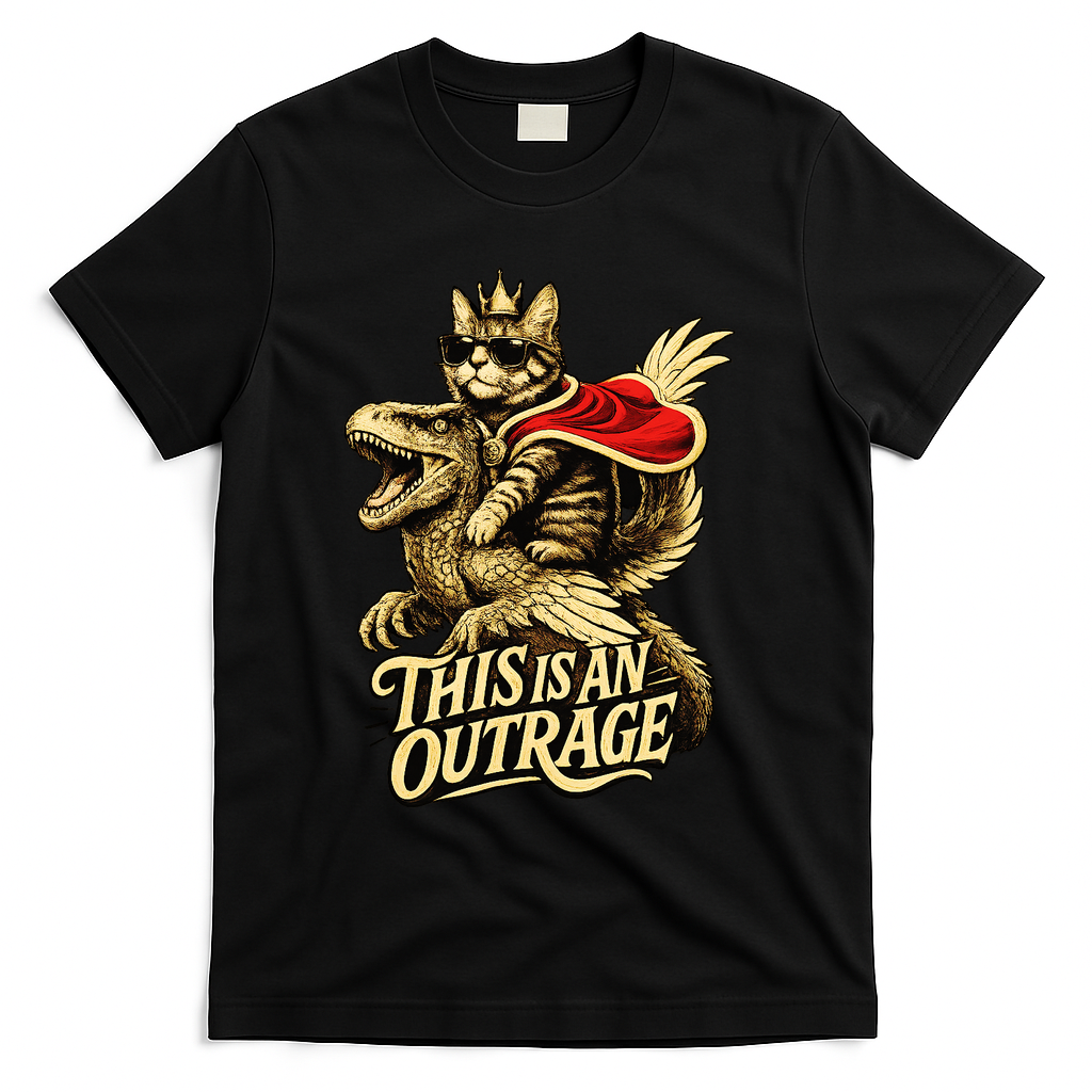 Goddammit Donut Funny Book Lover This Is An Outrage T-Shirt product image 2