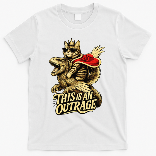 Goddammit Donut Funny Book Lover This Is An Outrage T-Shirt product image 1