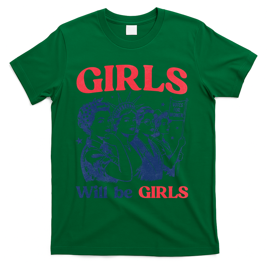 Girls Will Be 4th Of July American USA T-Shirt product image 4