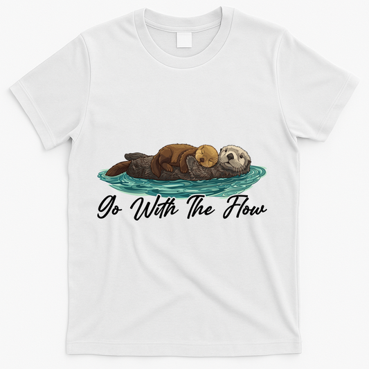 Go With The Flow Sea Otter T-Shirt product image 1