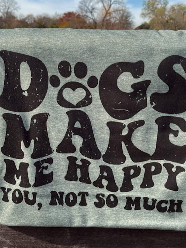 *Preorder* Dogs make me tee product image 1