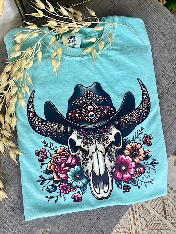 *Preorder* Western skull tee product image 1