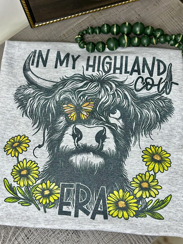*Preorder* Highland cow tee product image 1