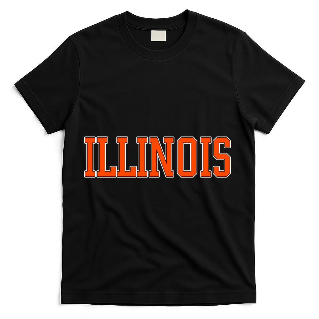 Illinois Throwback Classic Team Sports Varsity T-Shirt product image 2