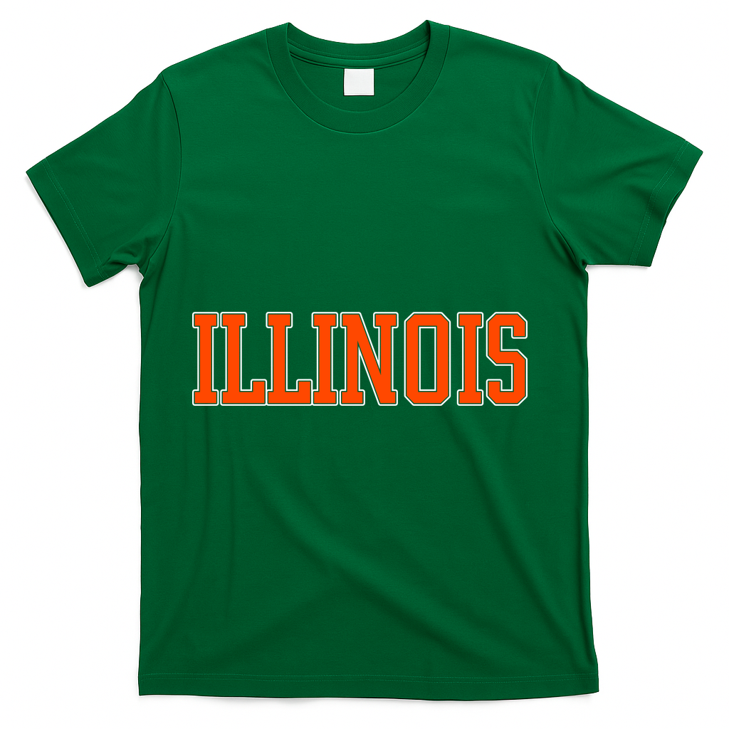 Illinois Throwback Classic Team Sports Varsity T-Shirt product image 4