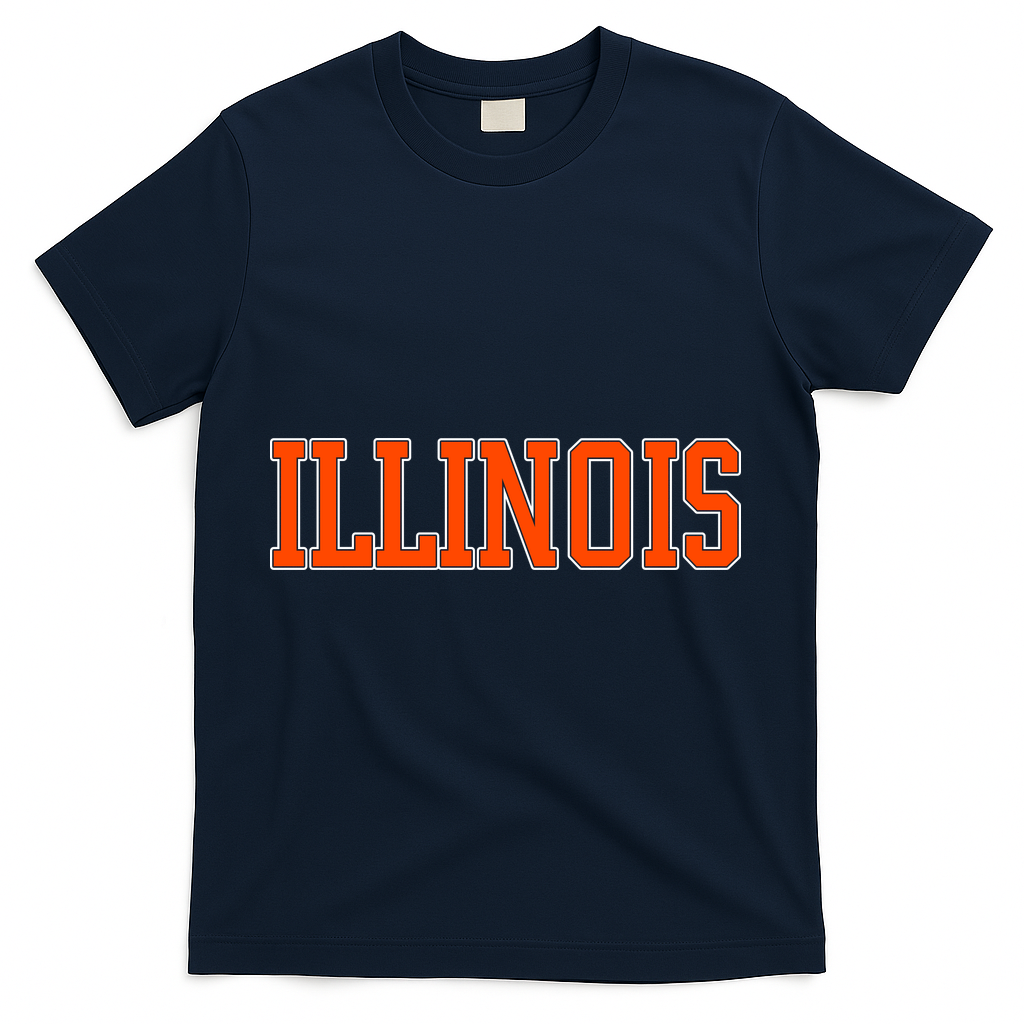 Illinois Throwback Classic Team Sports Varsity T-Shirt product image 3