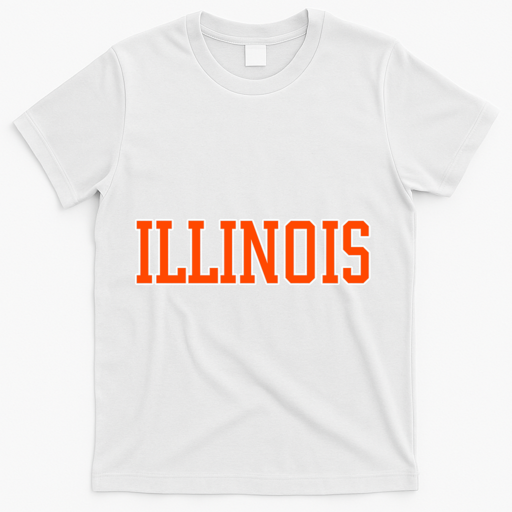 Illinois Throwback Classic Team Sports Varsity T-Shirt product image 1