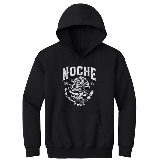 UFC Noche 2025 Emblem WHT Kids Youth Hoodie 500 Level product image 1