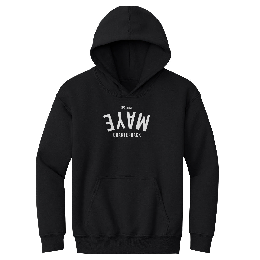 Drake Maye New England Invert WHT Kids Youth Hoodie 500 product image 1