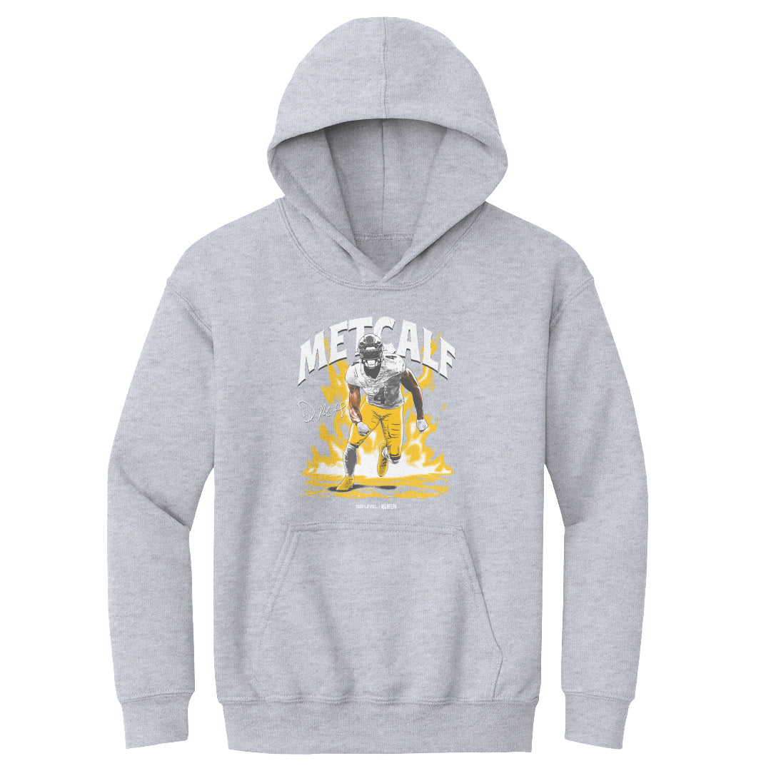 DK Metcalf Pittsburgh Aura WHT Kids Youth Hoodie 500 Level product image 1