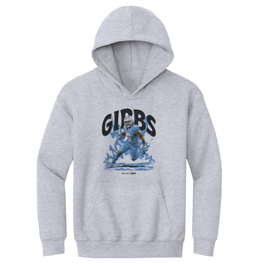 Jahmyr Gibbs Detroit Aura Kids Youth Hoodie 500 Level product image 1