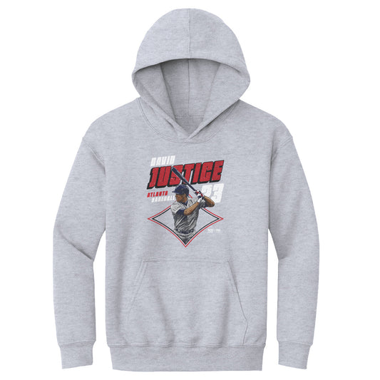 David Justice Atlanta Diamond WHT Kids Youth Hoodie 500 product image 1