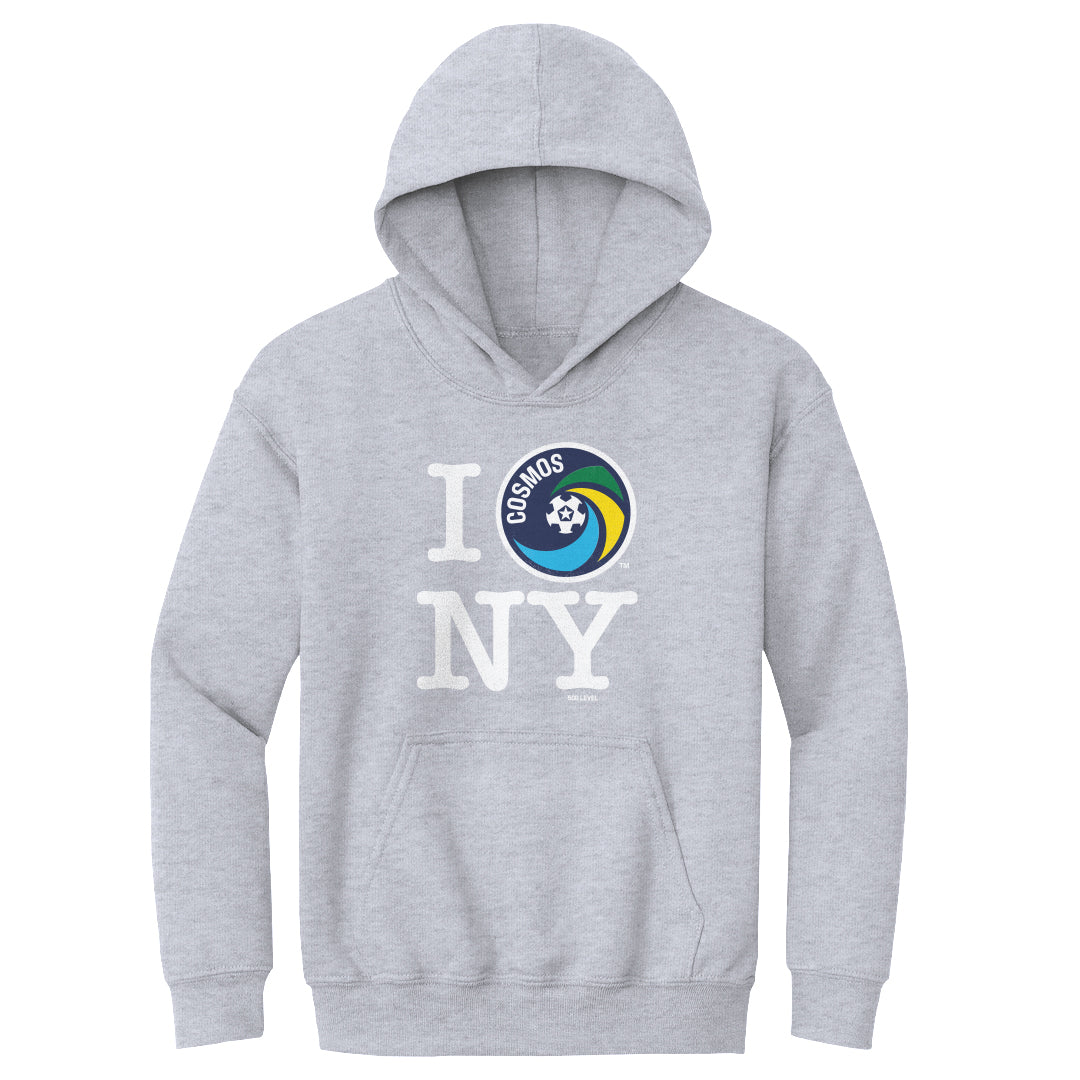 New York Cosmos I Love NY WHT Kids Youth Hoodie 500 Level product image 1