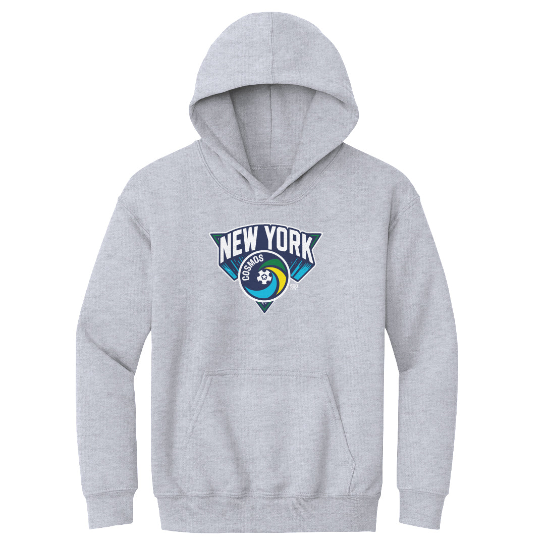 New York Cosmos Emblem WHT Kids Youth Hoodie 500 Level product image 1