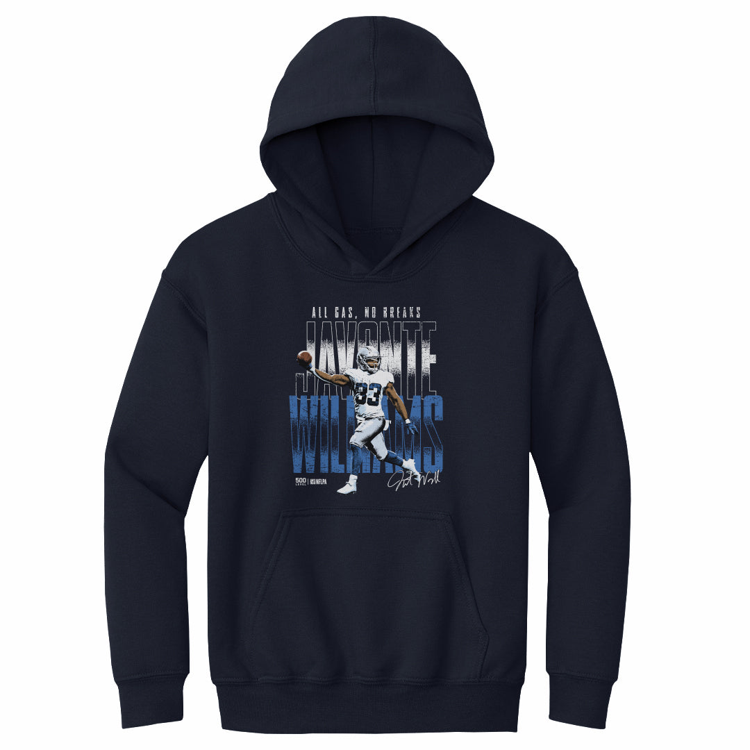 Javonte Williams Dallas All Gas No Breaks WHT Kids Youth product image 2