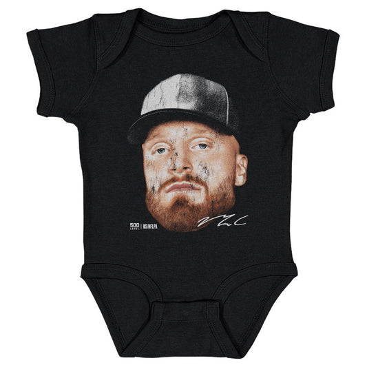 Maxx Crosby Las Vegas Vintage Head WHT Kids Infant Baby Romper 500 Level Officially Licensed Fan Gear