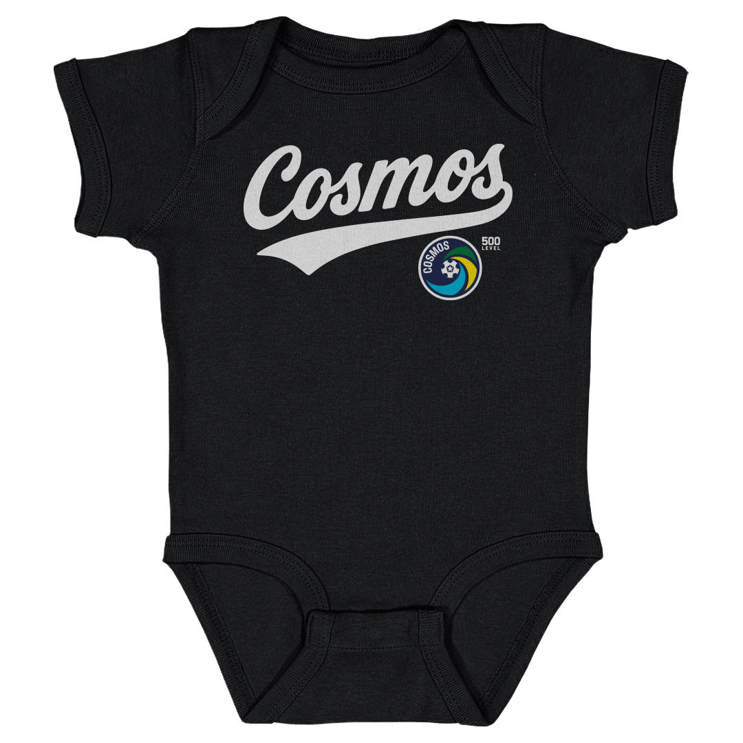 New York Cosmos Script WHT Kids Infant Baby Romper 500 Level Officially Licensed Fan Gear