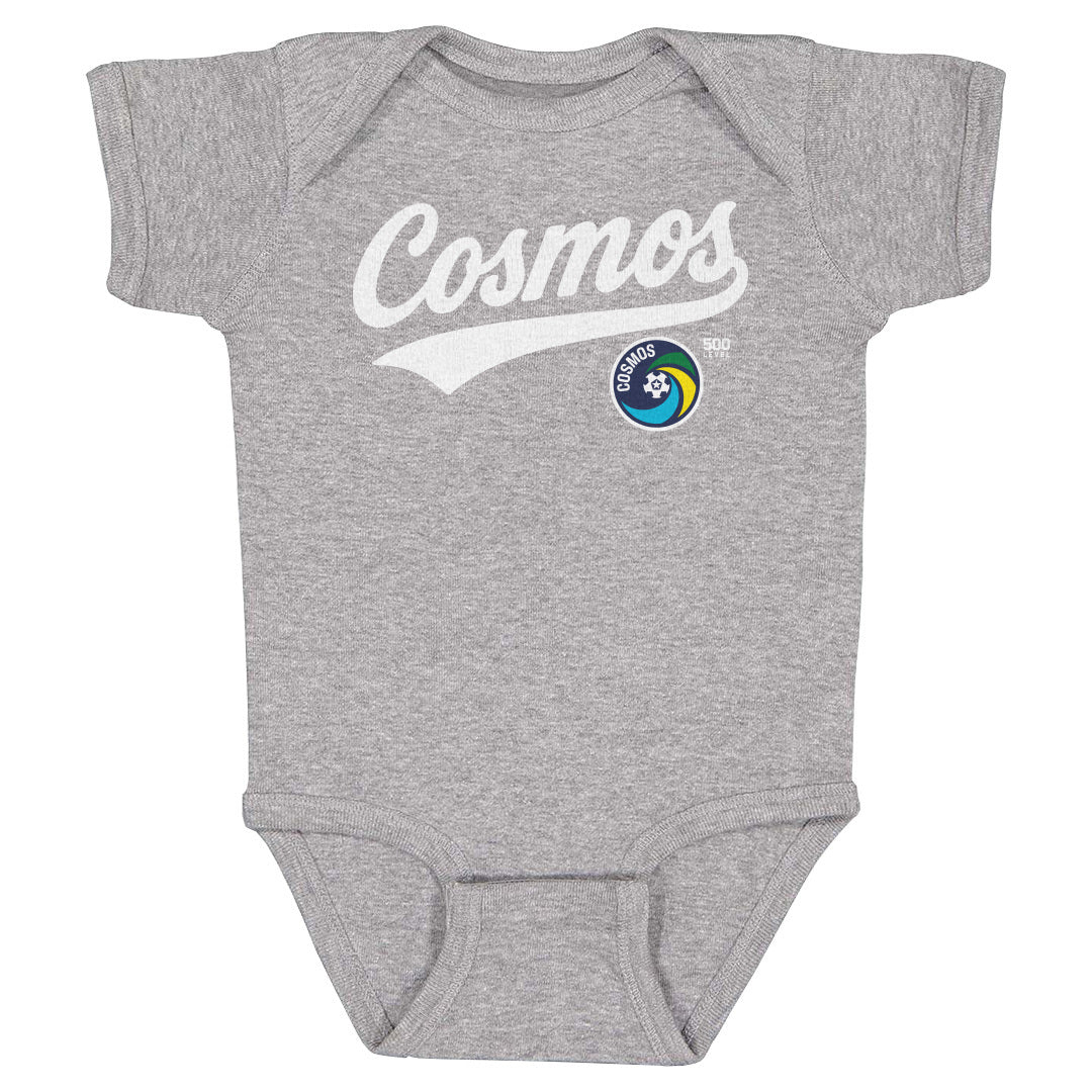 New York Cosmos Script WHT Kids Infant Baby Romper 500 Level Officially Licensed Fan Gear