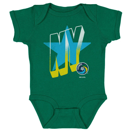 New York Cosmos Wave Bold WHT Kids Infant Baby Romper 500 Level Officially Licensed Fan Gear