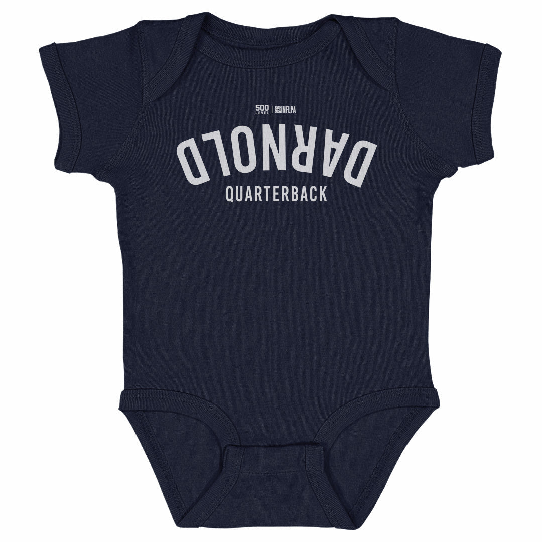 Sam Darnold Seattle Invert WHT Kids Infant Baby Romper 500 Level Officially Licensed Fan Gear