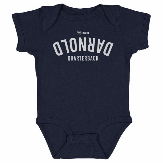 Sam Darnold Seattle Invert WHT Kids Infant Baby Romper 500 Level Officially Licensed Fan Gear