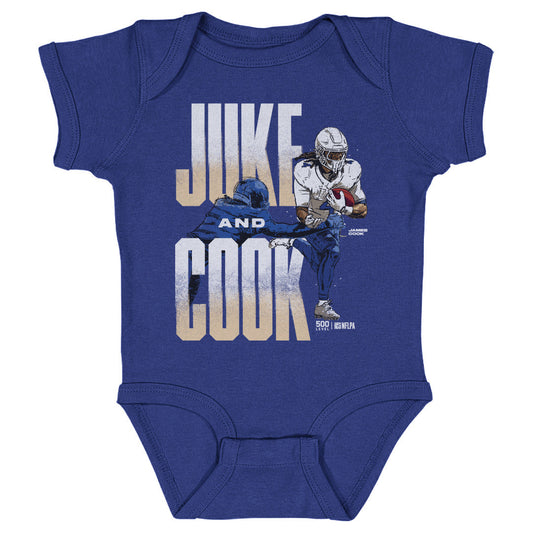 James Cook Buffalo Juke And Cook WHT Kids Infant Baby Romper 500 Level Officially Licensed Fan Gear