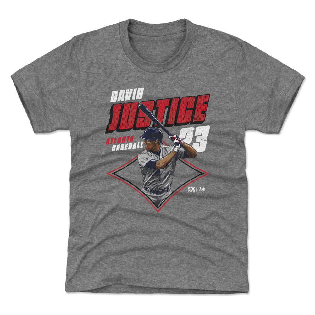 David Justice Atlanta Diamond WHT Kids T Shirt 500 Level product image 2
