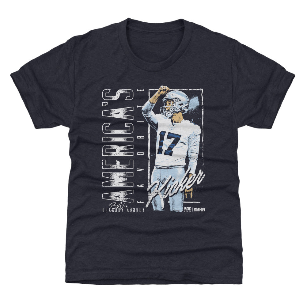 Brandon Aubrey Dallas Americas Favorite Kicker WHT Kids T product image 1