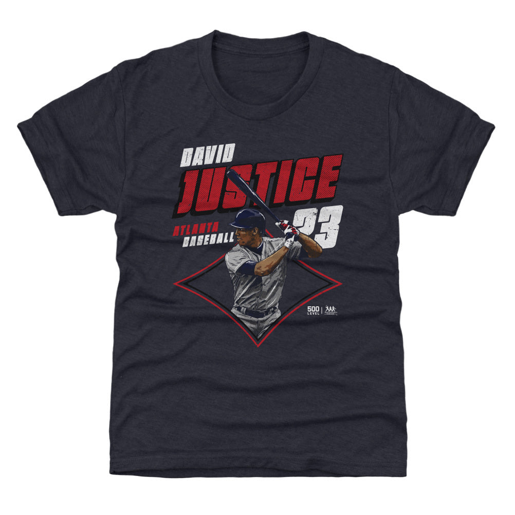 David Justice Atlanta Diamond WHT Kids T Shirt 500 Level product image 1