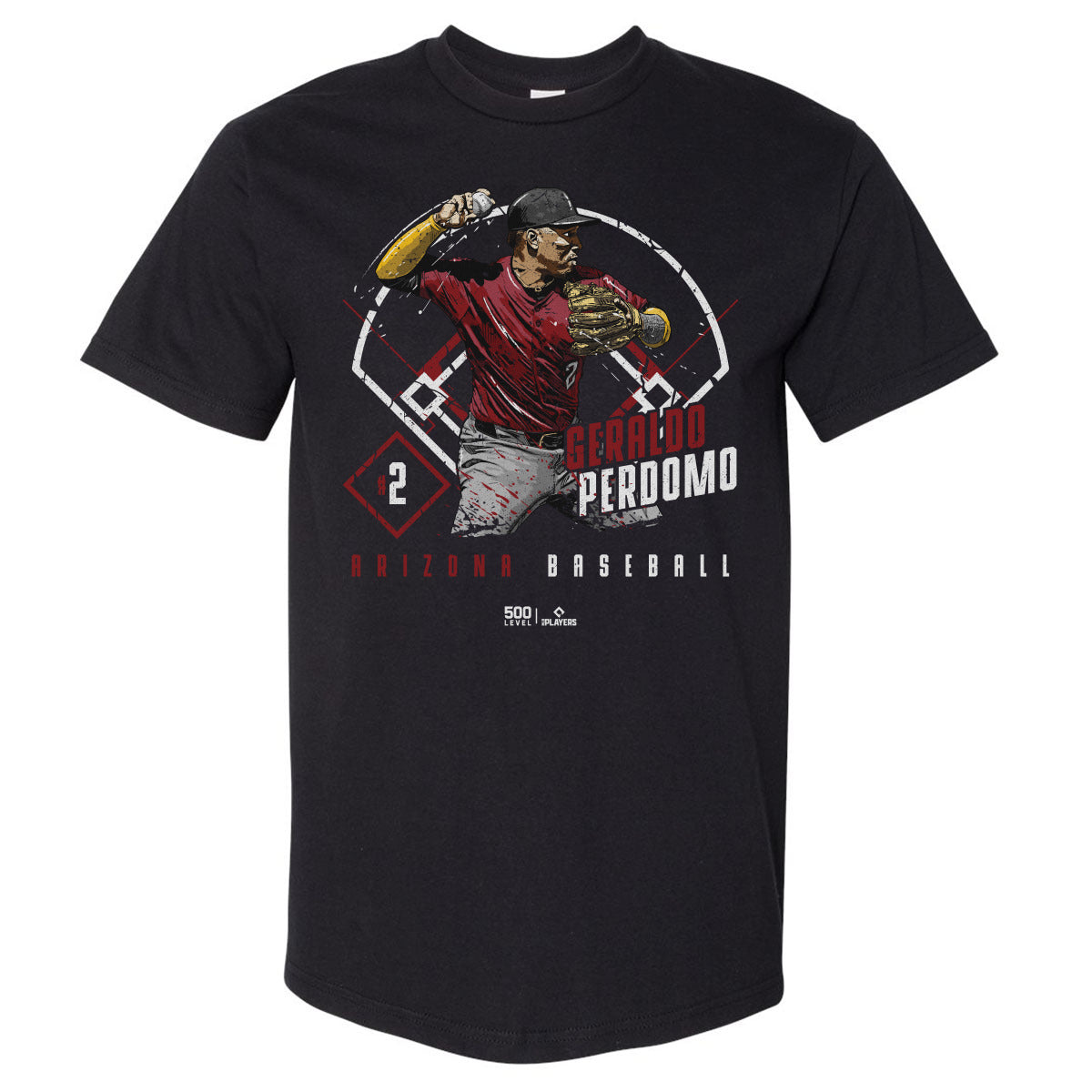 Geraldo Perdomo Arizona Ballpark WHT Mens Heavyweight T product image 1