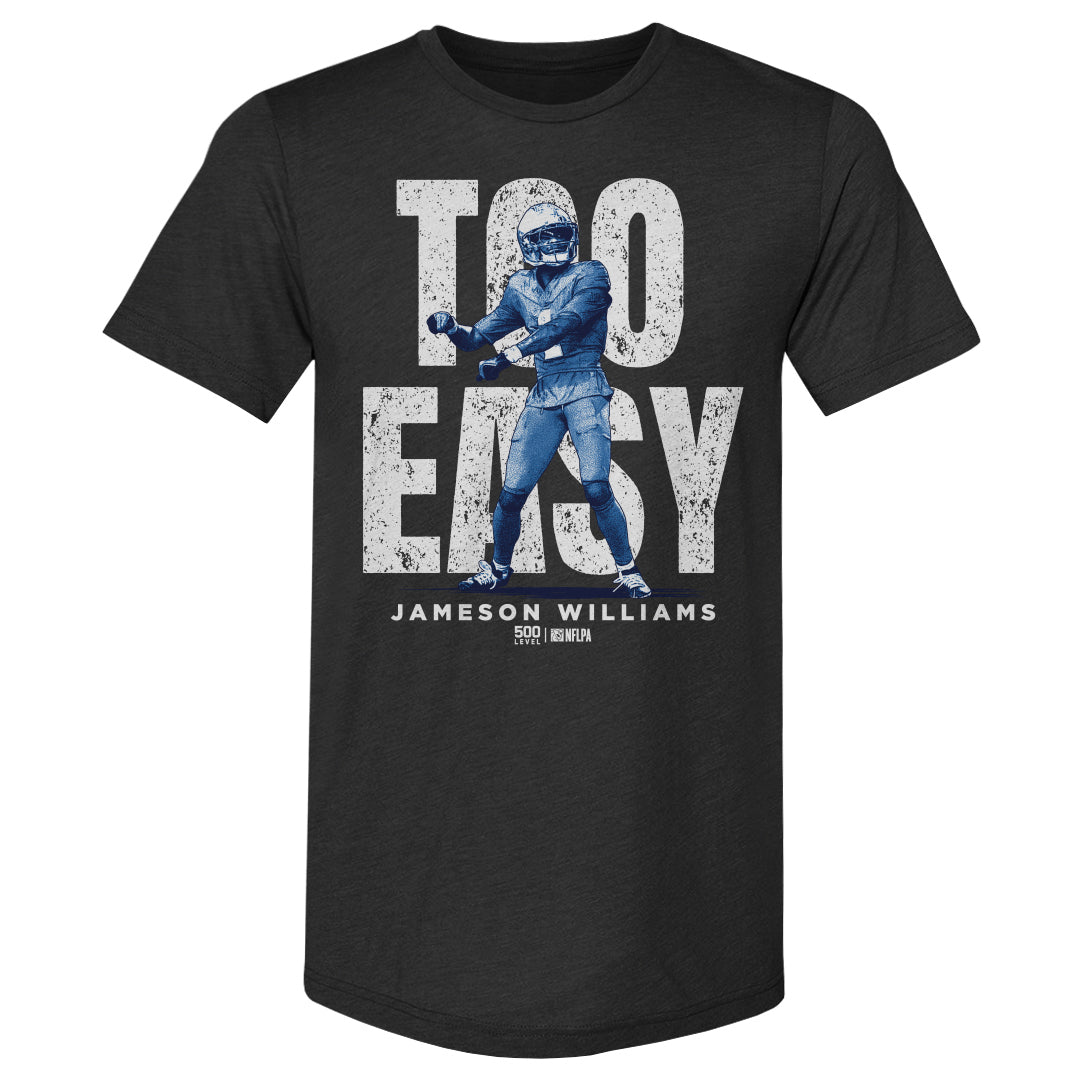 Jameson Williams Detroit Too Easy WHT Mens Premium T Shirt product image 2