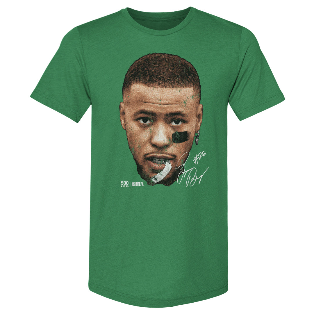 Saquon Barkley Philadelphia Vintage Head WHT Mens Premium T product image 4