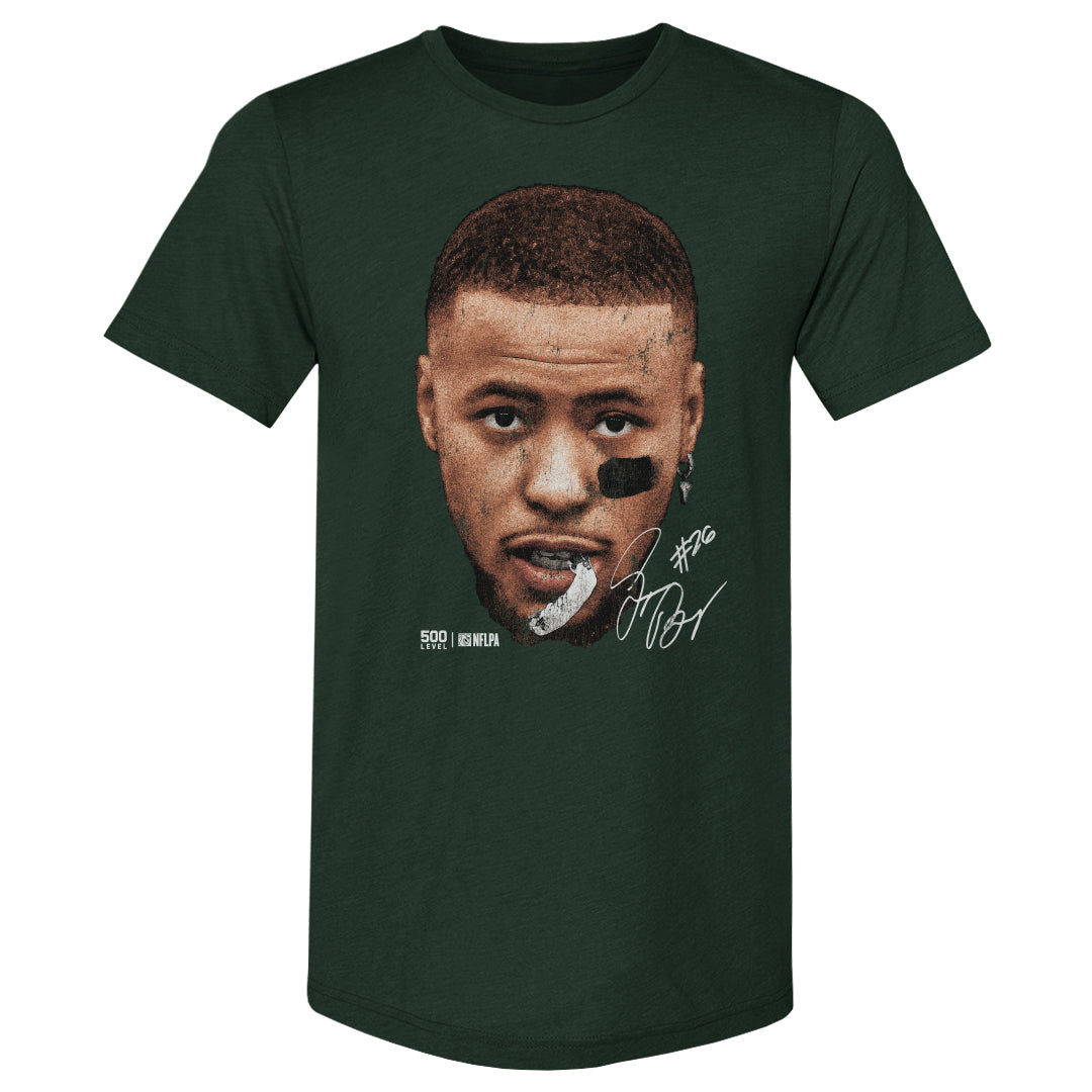Saquon Barkley Philadelphia Vintage Head WHT Mens Premium T product image 3