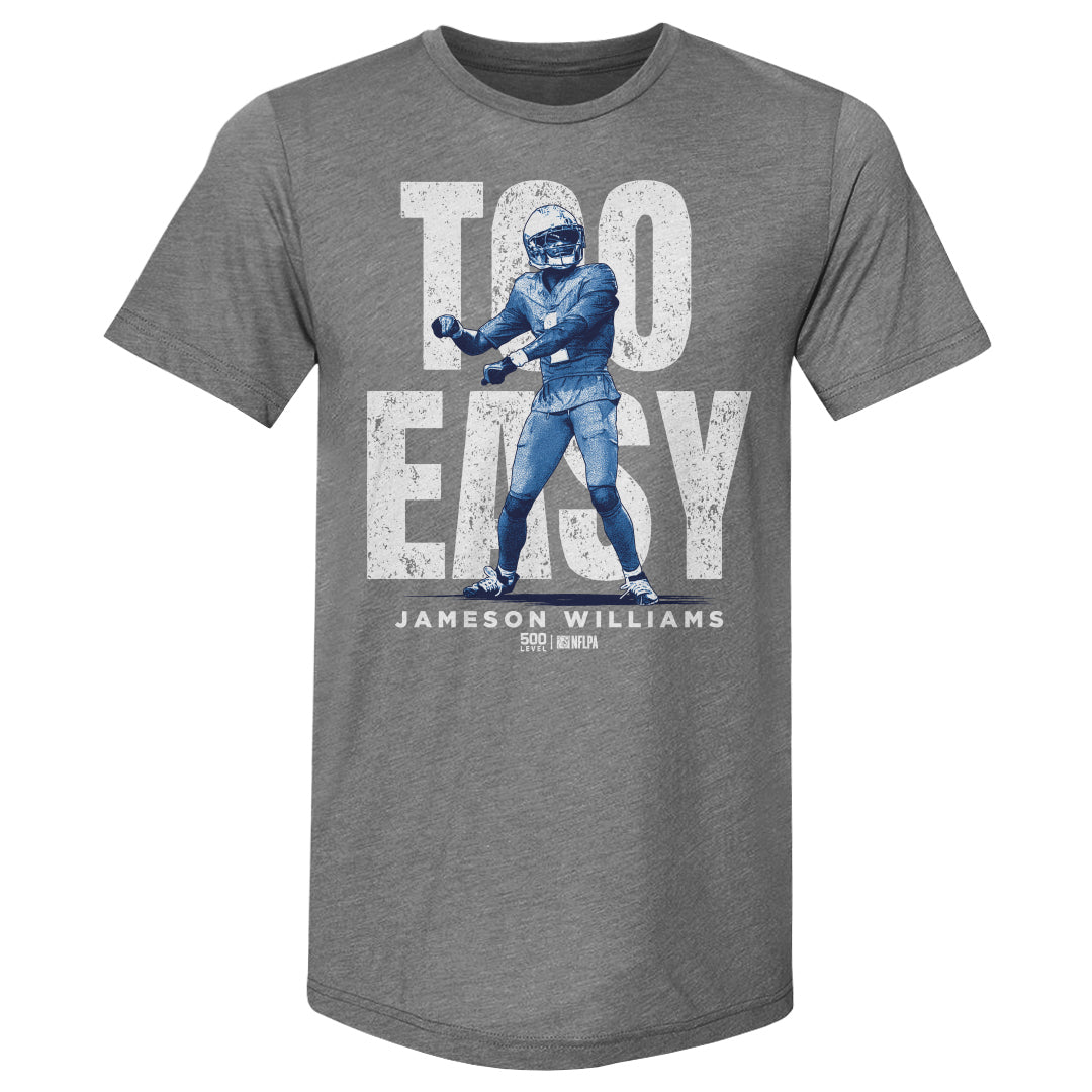 Jameson Williams Detroit Too Easy WHT Mens Premium T Shirt product image 1