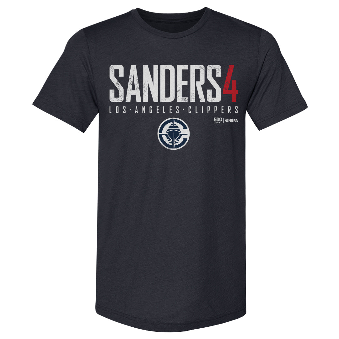 Kobe Sanders Los Angeles Clippers Elite WHT Mens Premium T product image 2