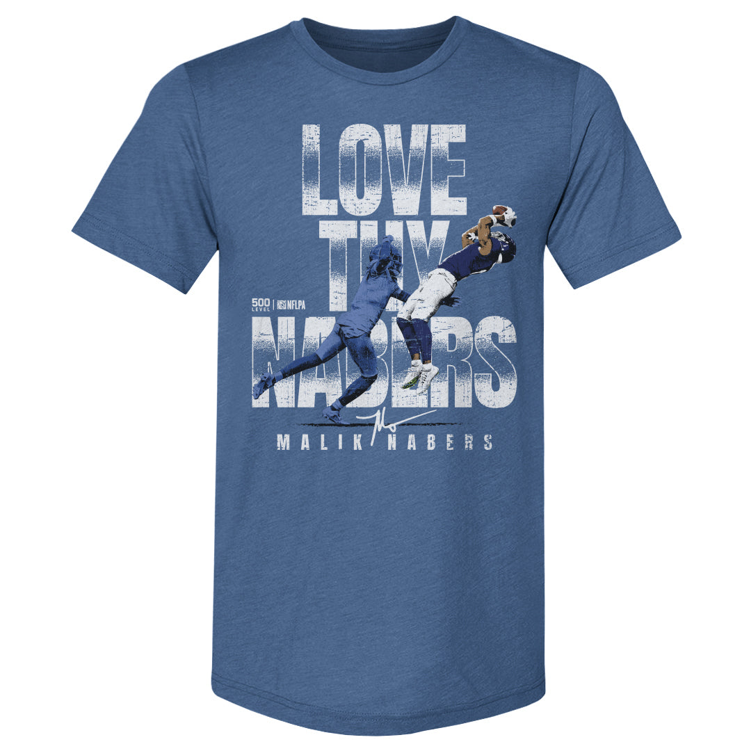 Malik Nabers New York G Love Thy WHT Mens Premium T Shirt product image 2