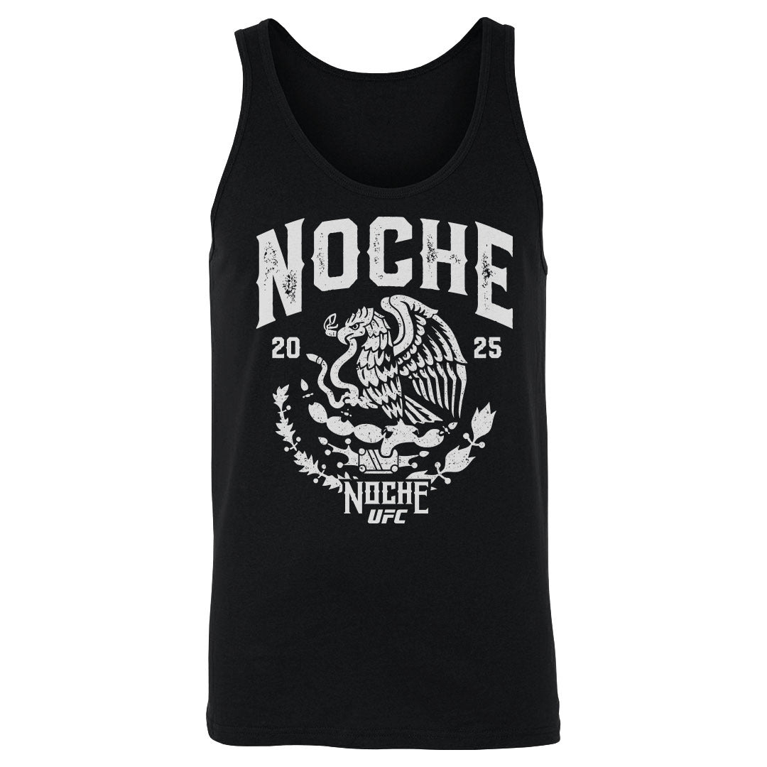 UFC Noche 2025 Emblem WHT Mens Tank Top 500 Level Officially Licensed Fan Gear