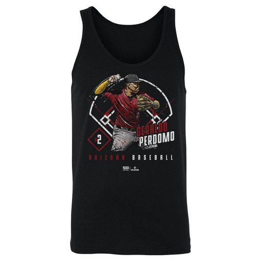 Geraldo Perdomo Arizona Ballpark WHT Mens Tank Top 500 Level Officially Licensed Fan Gear