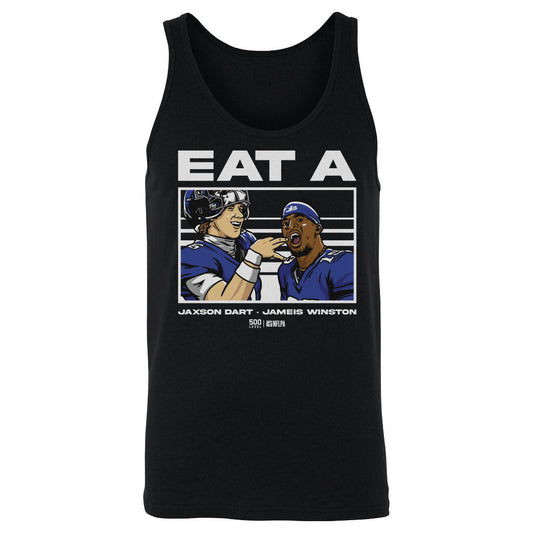 Jameis Winston & Jaxson Dart New York G Eat A W WHT Mens Tank Top 500 Level Officially Licensed Fan Gear