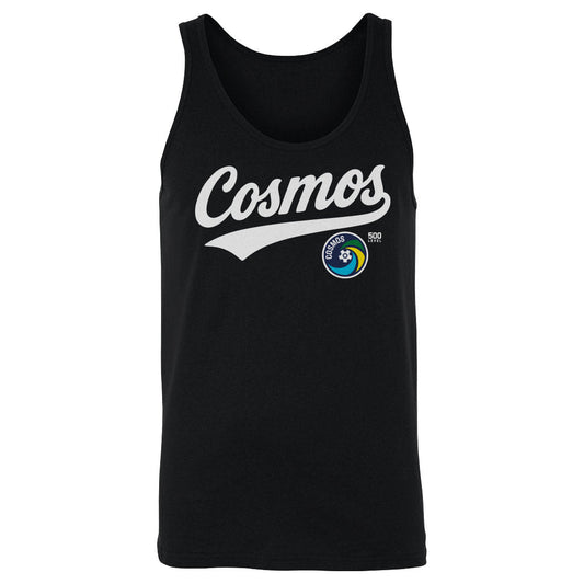New York Cosmos Script WHT Mens Tank Top 500 Level Officially Licensed Fan Gear