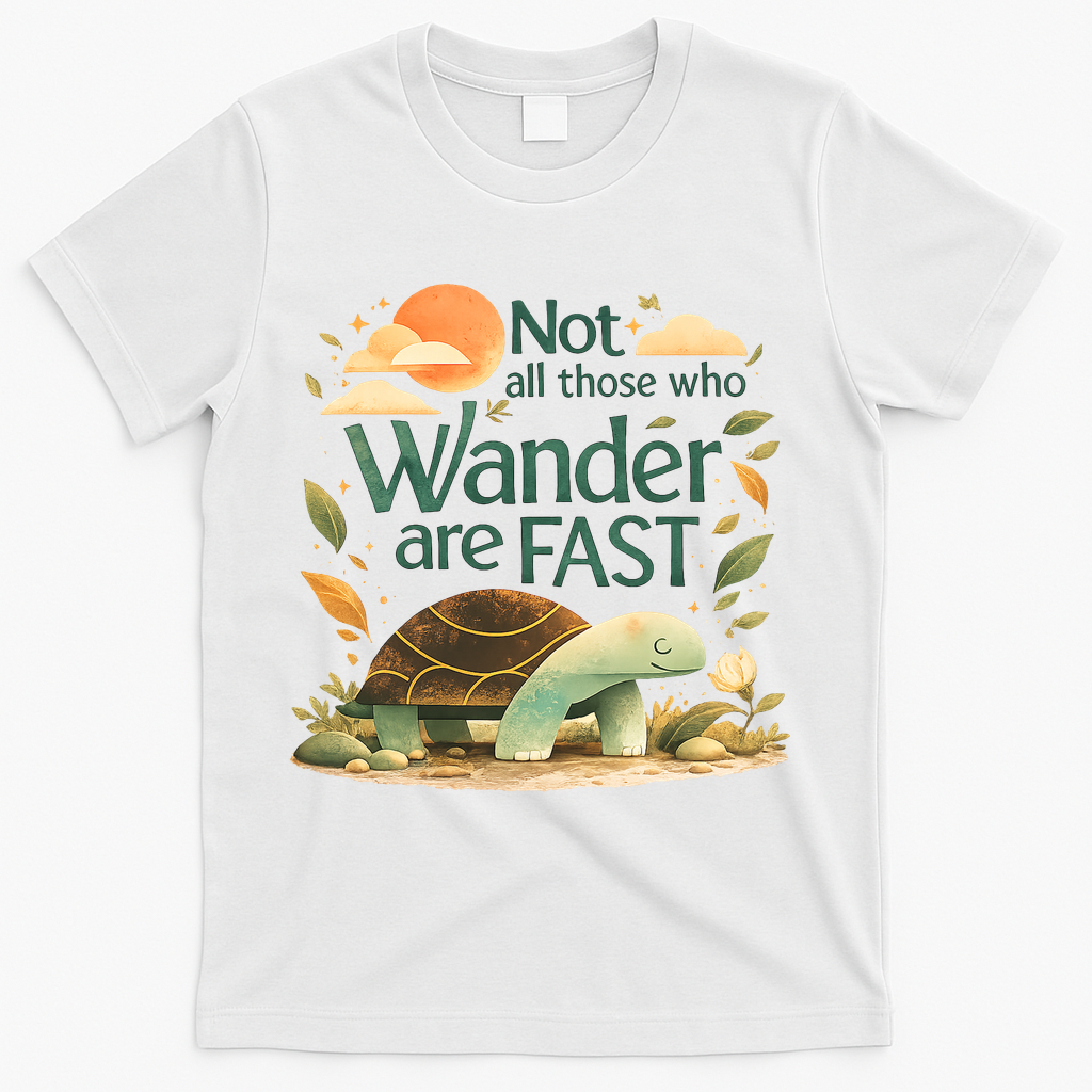 Not All Those Who Wander Are Fast Turtle T-Shirt product image 1