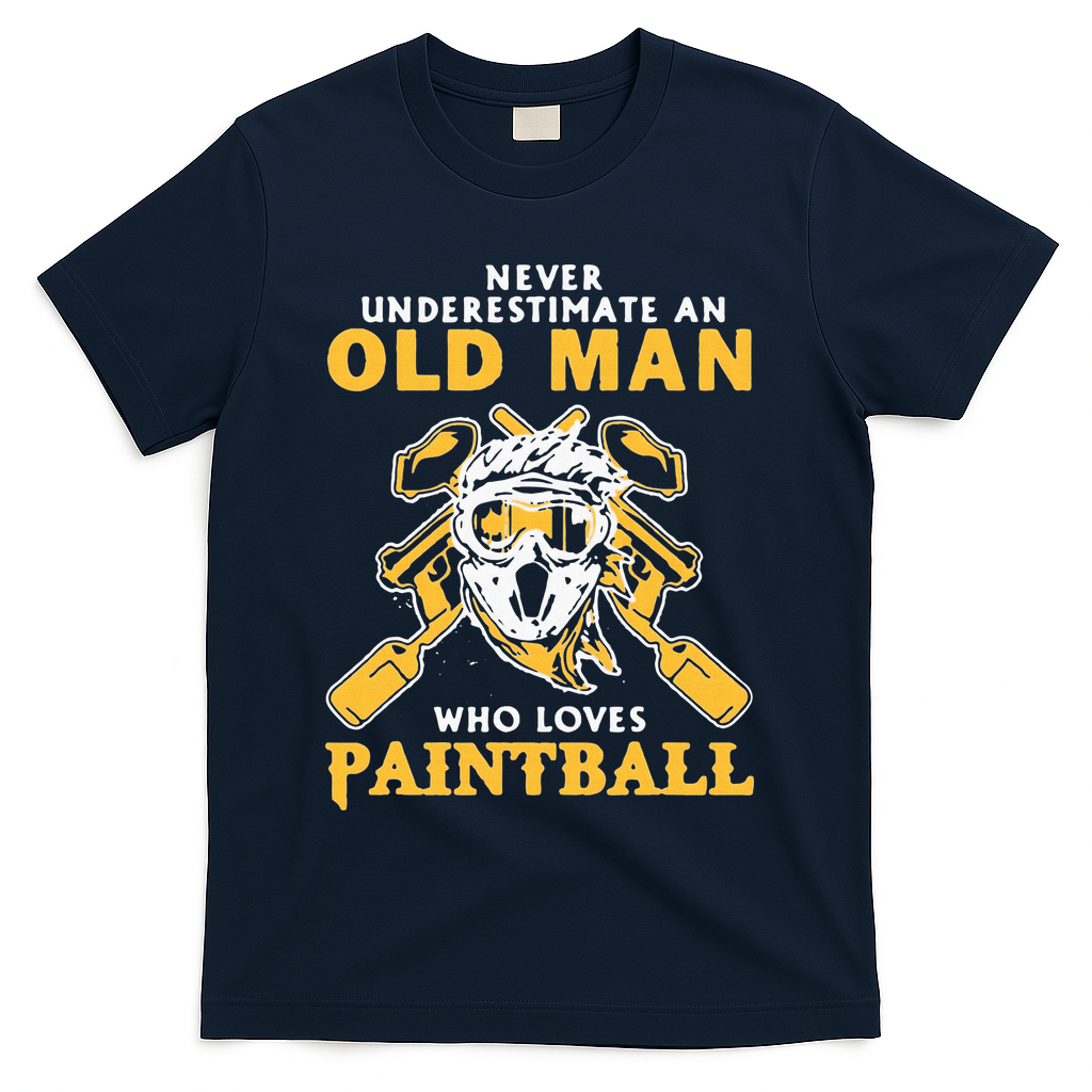 Never Underestimate An Old Man Who Loves Paintball T-Shirt product image 3