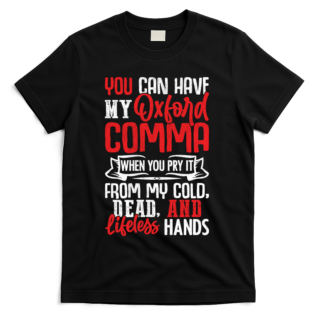 Oxford Comma Funny Quote T-Shirt product image 2