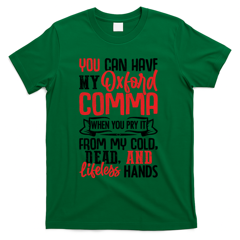 Oxford Comma Funny Quote T-Shirt product image 4