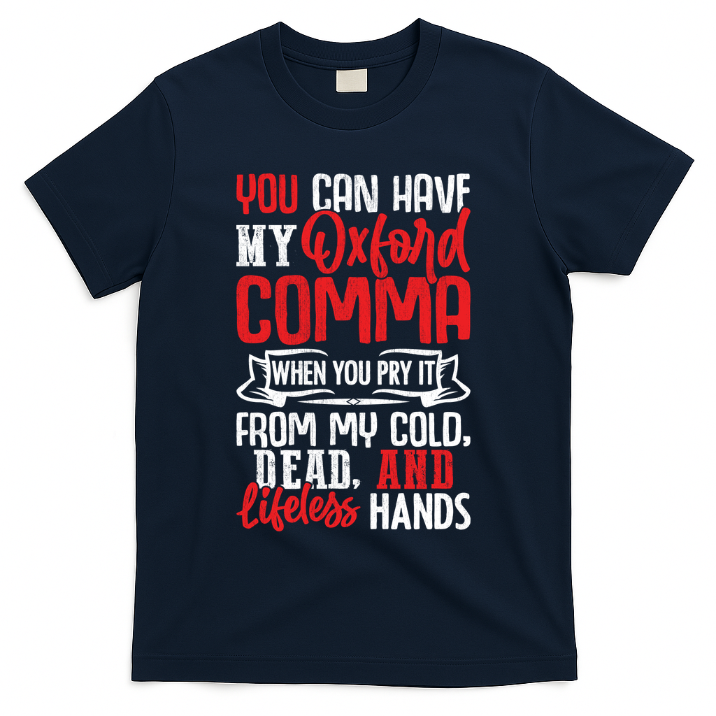 Oxford Comma Funny Quote T-Shirt product image 3