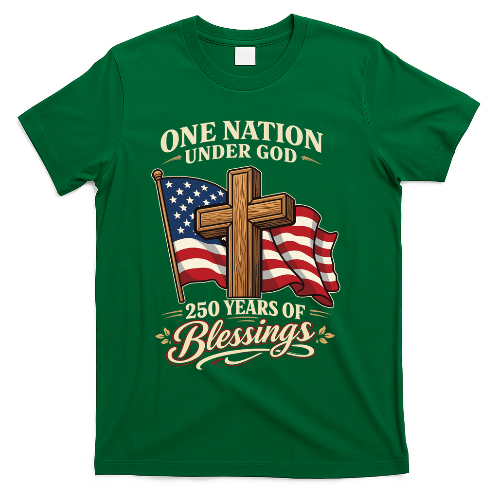 One Nation Under God 250 Years Of Blessings USA America product image 4